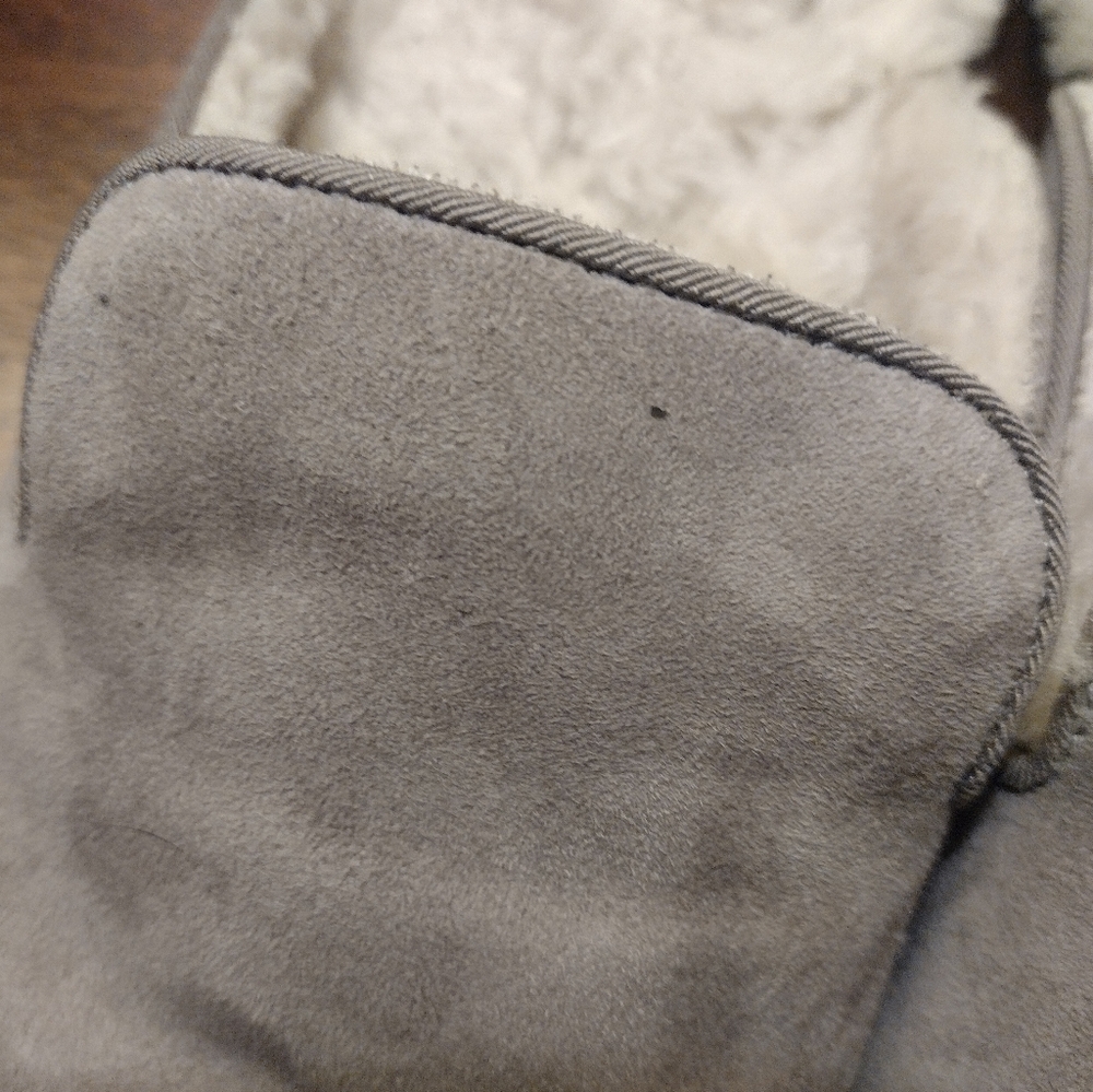 Birdies Taupe Suede Fur Mules Size 9.5 - Picture 6 of 6